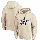 Men's Customized Dallas Stars Cream All Stitched Pullover Hoodie,baseball caps,new era cap wholesale,wholesale hats